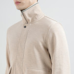 Men Taupe Long Sleeves Jacket